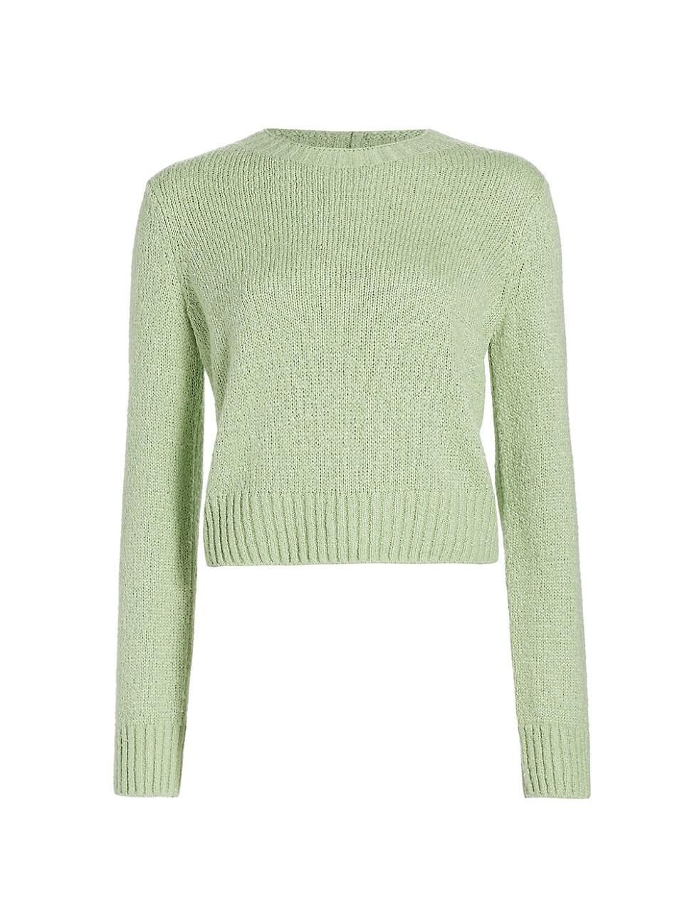 Plush Silk Knit Crew Sweater Product Image