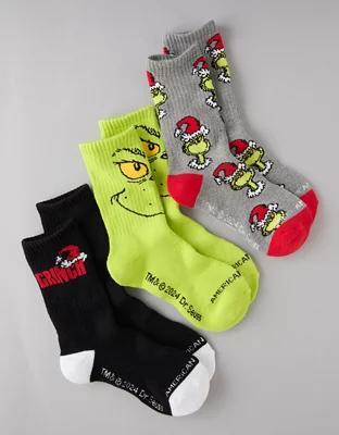 AE Grinch Socks 3-Pack Product Image