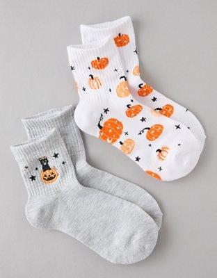 AE Trick or Treat Boyfriend Socks 2-Pack Product Image