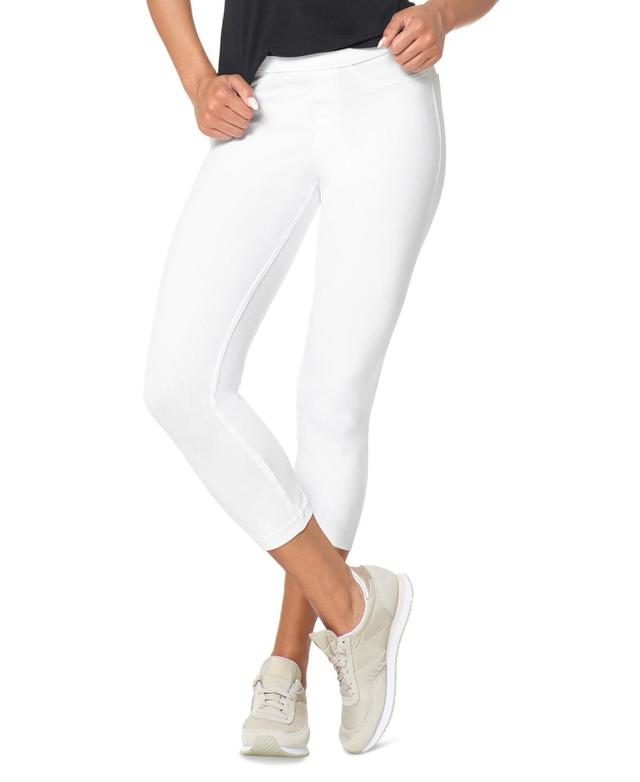 Hue Womens Mid-Rise Pull-On Denim Capri Leggings Product Image