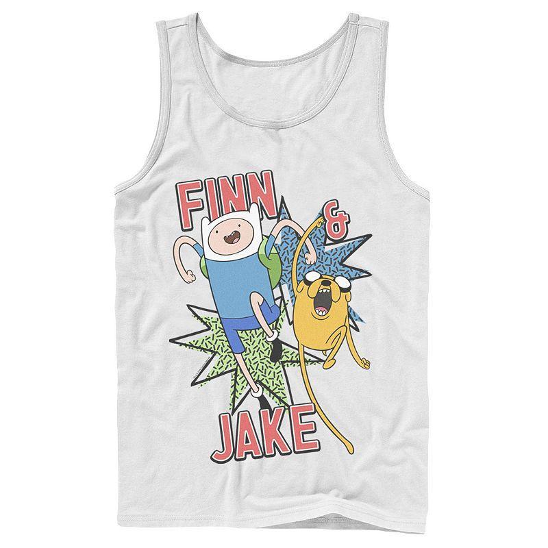 Mens Cartoon Network Adventure Time Finn & Jake Kapows Tank Top Product Image