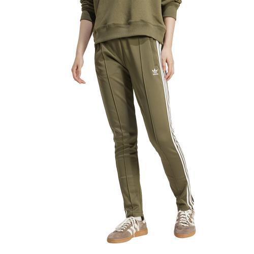 adidas Adicolor SST Track Pants Olive Strata XL Womens Product Image