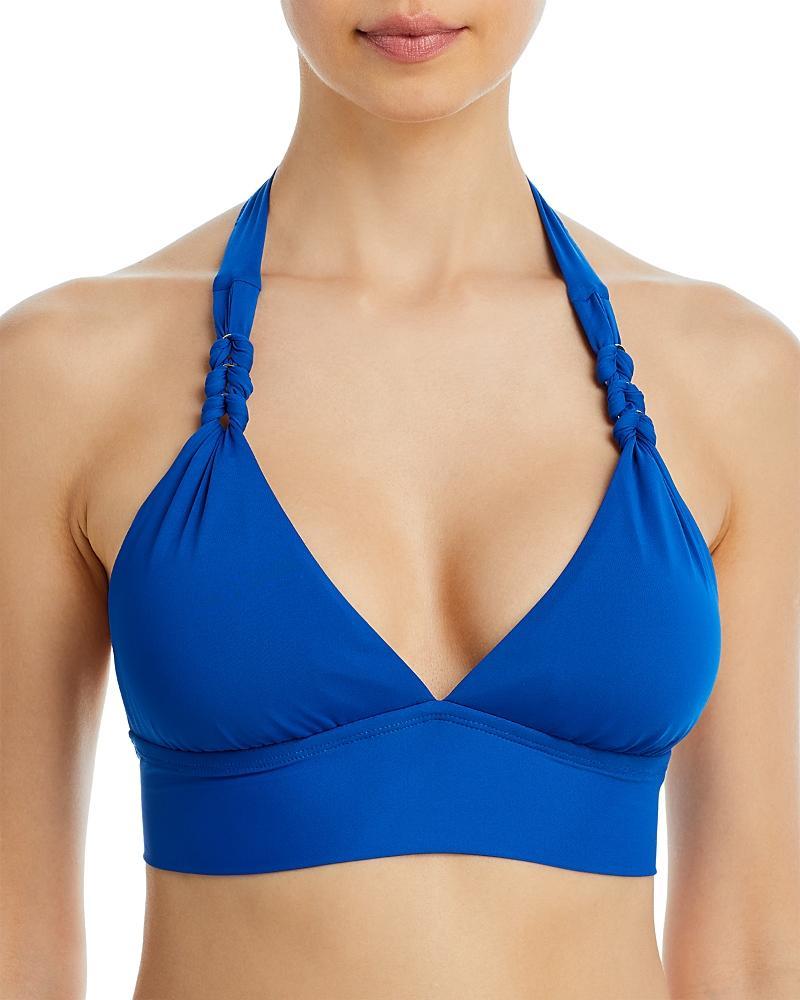 Bleu Rod Beattie Ring Master Banded Halter Top (Azure) Women's Swimsuits One Piece Product Image