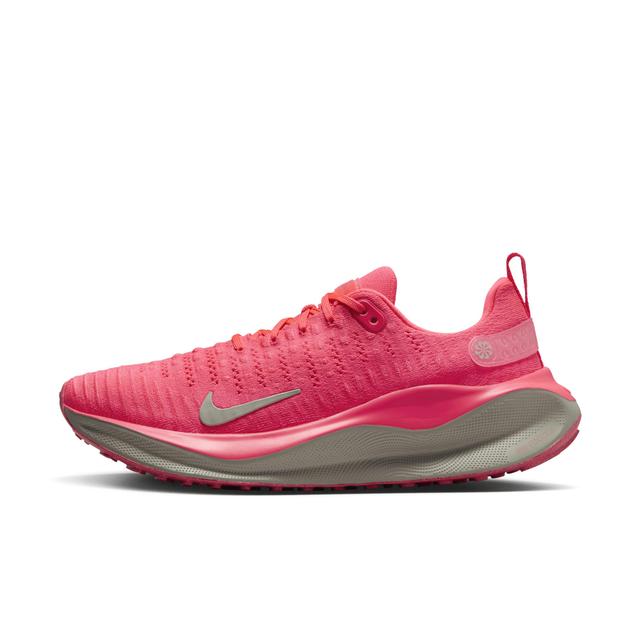 Nike Womens React Infinity Run Flyknit 4 - Running Shoes Pink/Black Product Image