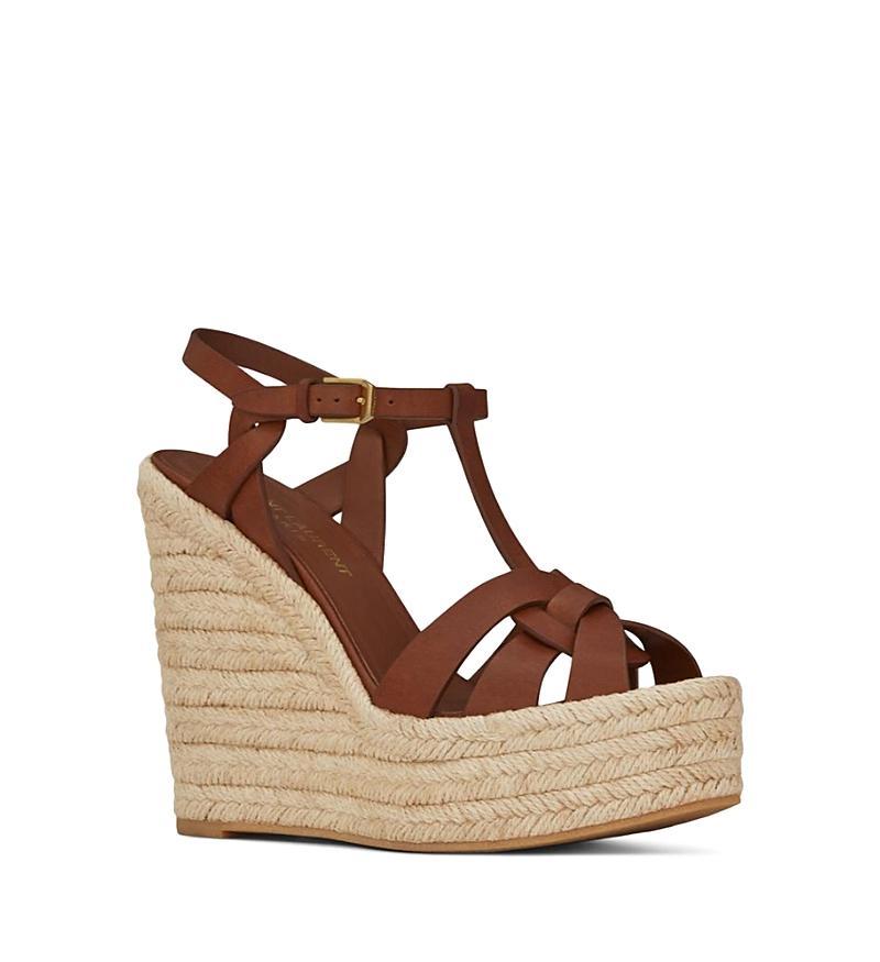 Womens Tribute Leather Espadrille Wedge Sandals Product Image