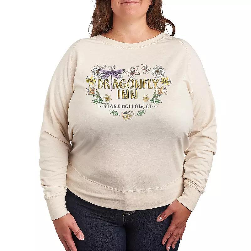 Plus Size Gilmore Girls Dragonfly Inn Lightweight French Terry Sweatshirt, Womens Product Image