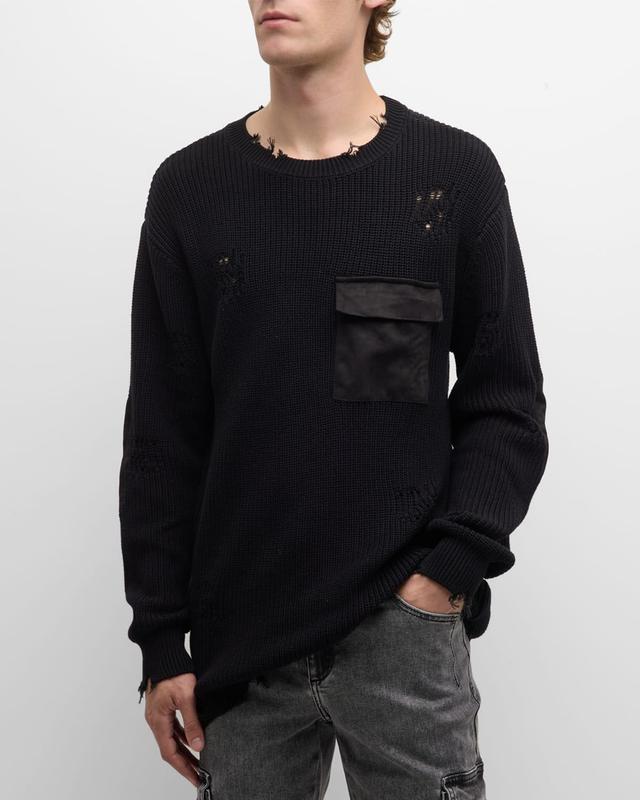 Mens Devin Distressed Sweater Product Image