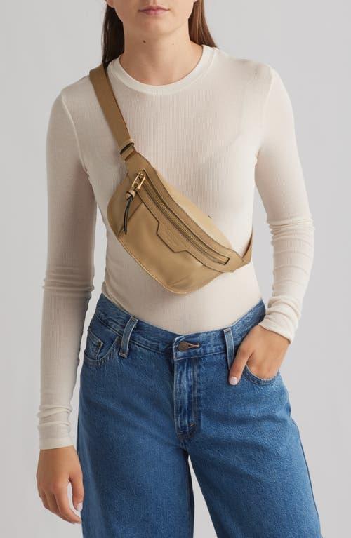 Beige Mini Commuter Belt Bag In Lightsand Product Image