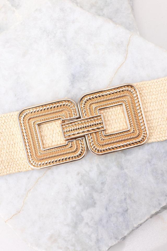 Eternally Connected Beige Gold Belt Product Image