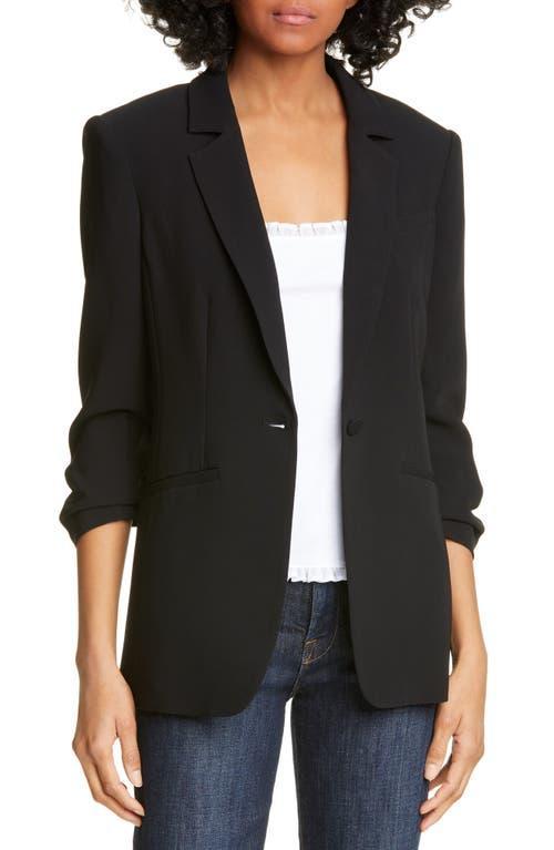 Womens Khloe Crepe Ruched Blazer Product Image