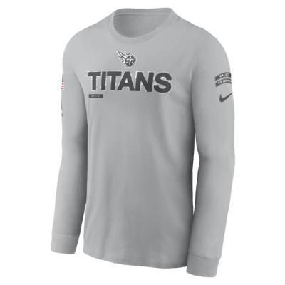 Tennessee Titans Salute to Service Mascot Edge Legend Men's Nike NFL Long-Sleeve T-Shirt Product Image