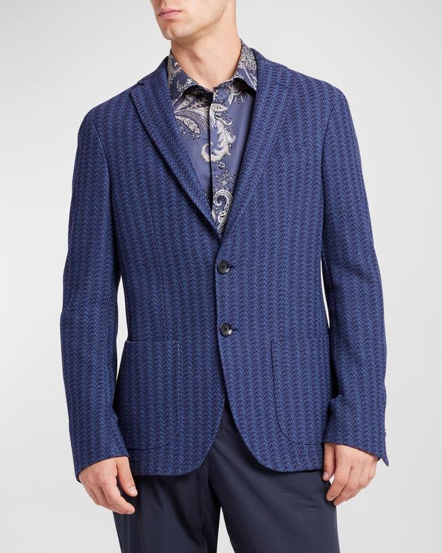 Mens Unlined Knit Blazer Product Image