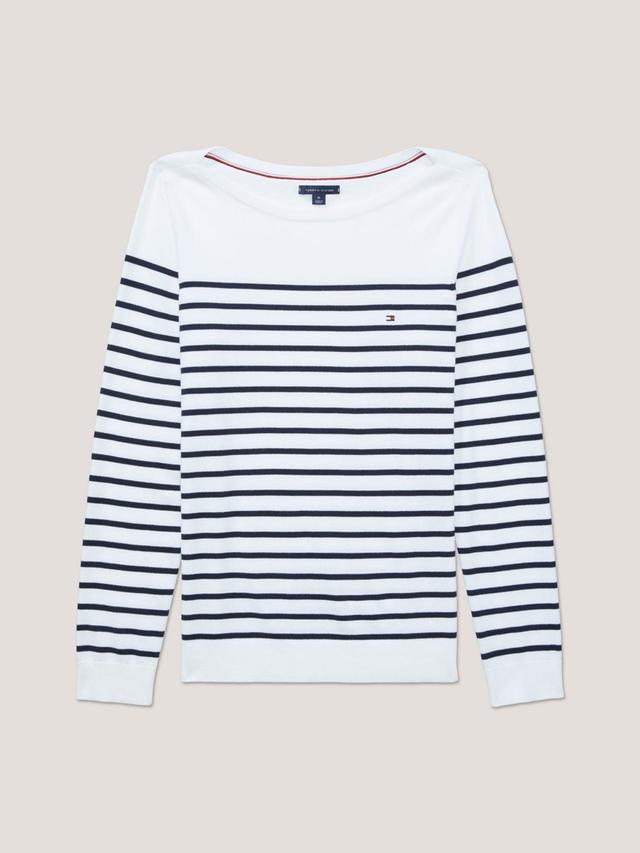 Tommy Hilfiger Women's Stripe Boatneck Sweater Product Image