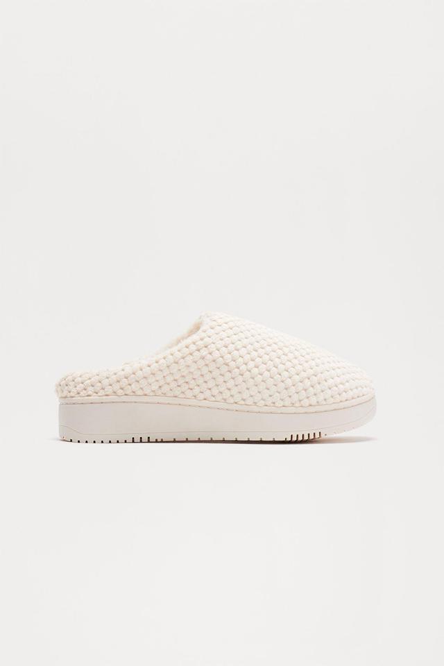 Stay Close Platform Slippers - Ivory Product Image