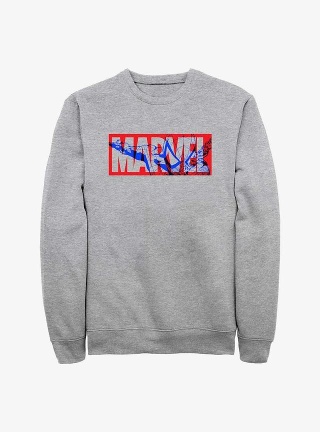 Marvel Spider-Man Overlay Logo Sweatshirt Product Image