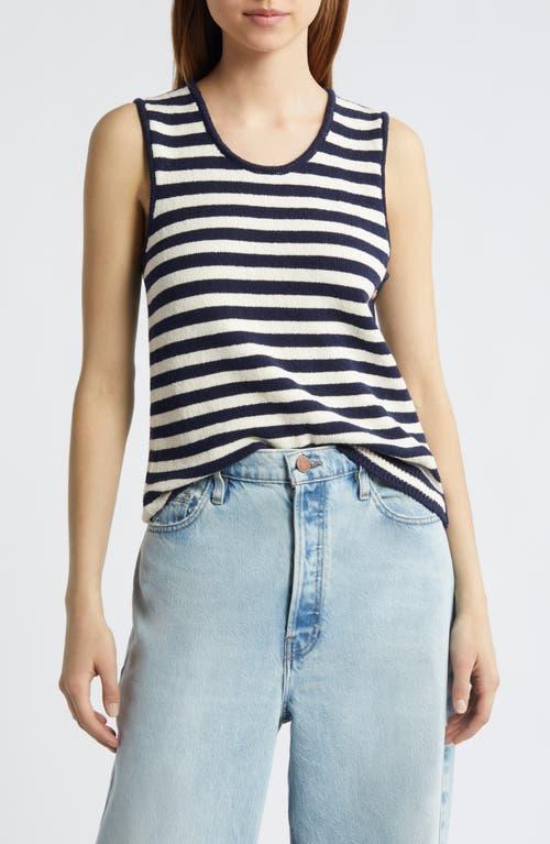 FRAME Mariner Stripe Sweater Tank In Multi Product Image