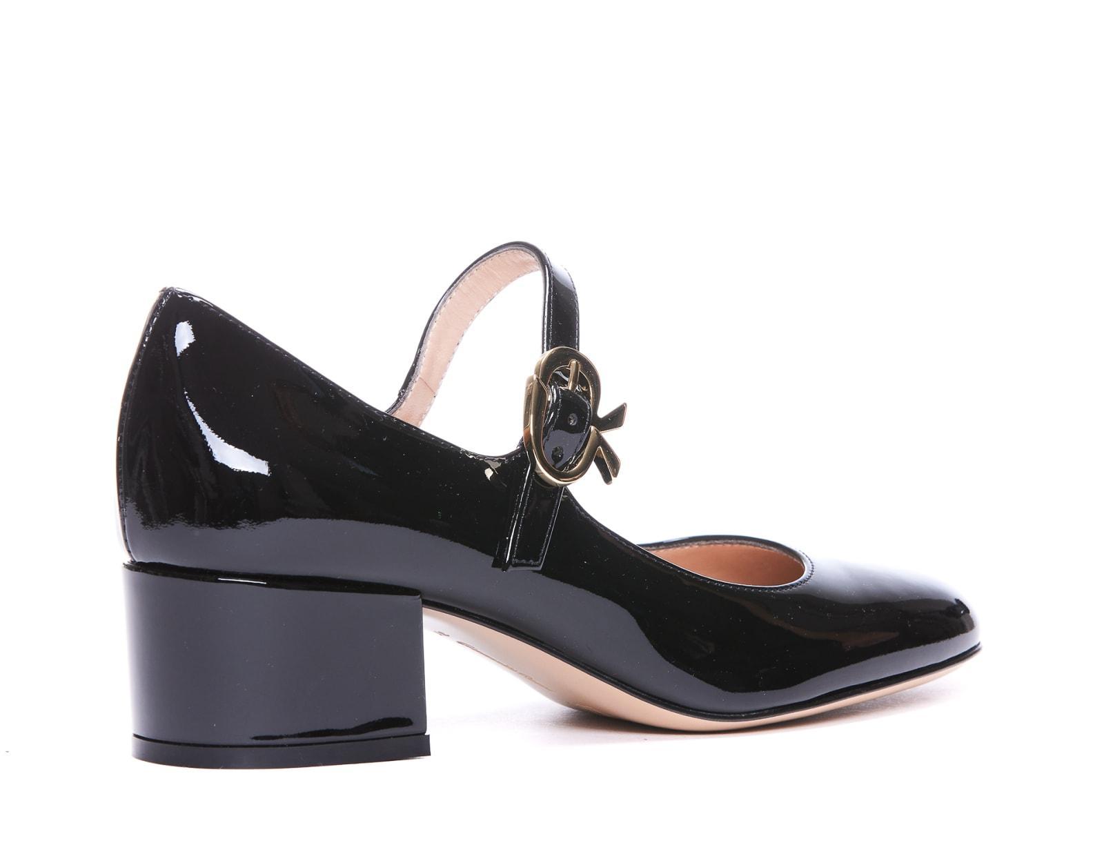 45 Patent-leather Mary Jane Pumps In Black Product Image