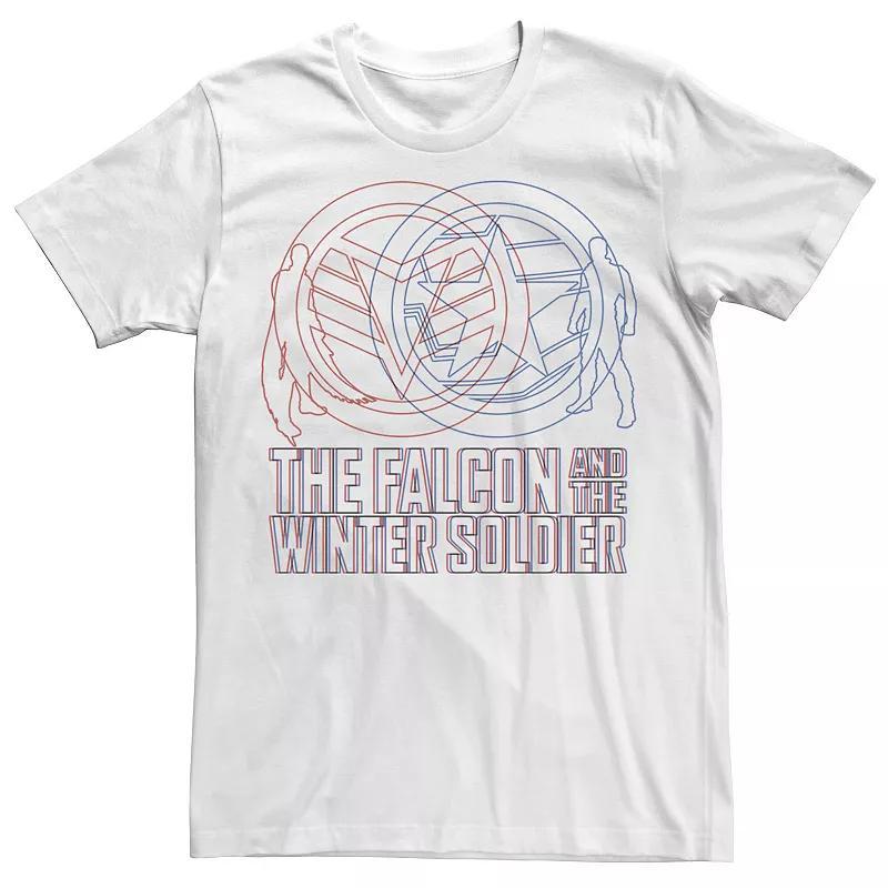 Mens Marvel Falcon And The Winter Soldier Dual Logos Tee Product Image