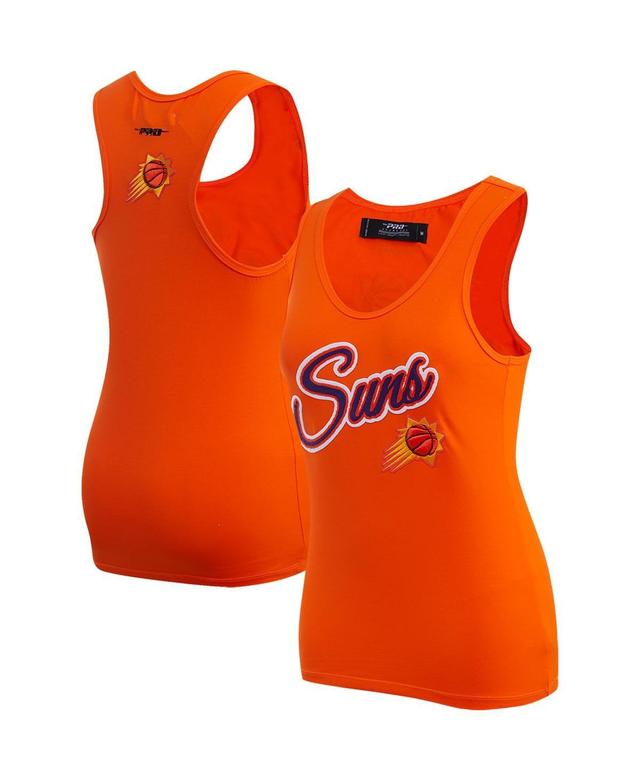 Womens Pro Standard Orange Phoenix Suns Script Tank Top Product Image