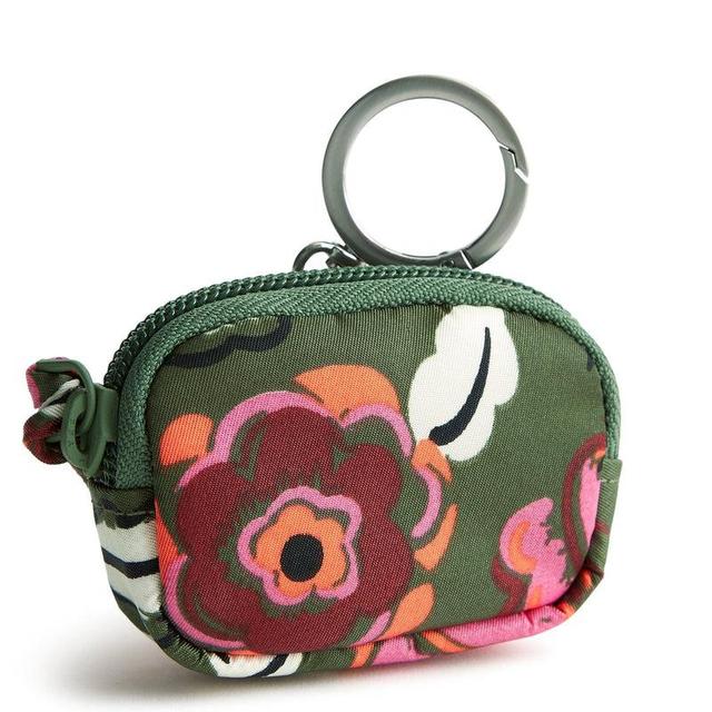 Vera Bradley Bag Charm for AirPods Women in Bubbly Flowers Green Green/Pink Product Image