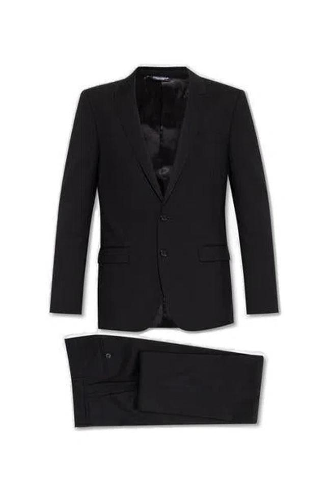 Men's Two Piece Suit In Black Product Image