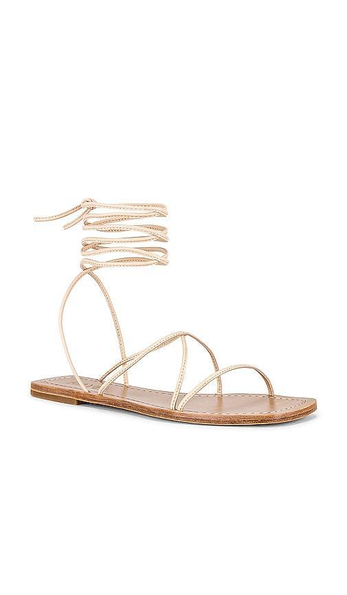 RAYE Grey Sandal in Nude. Size 7.5, 8. Product Image