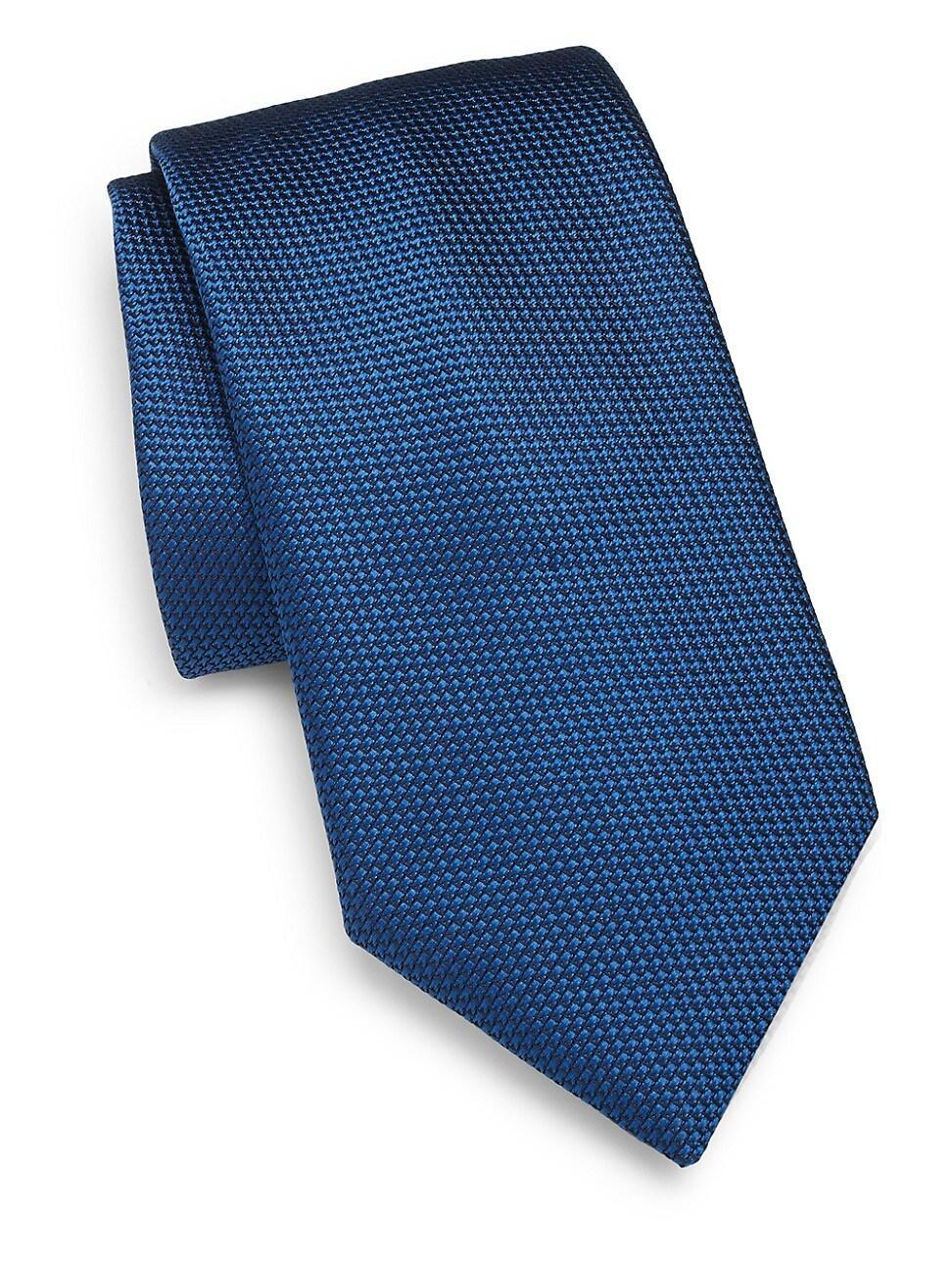 Mens Micro Pattern Silk Tie Product Image