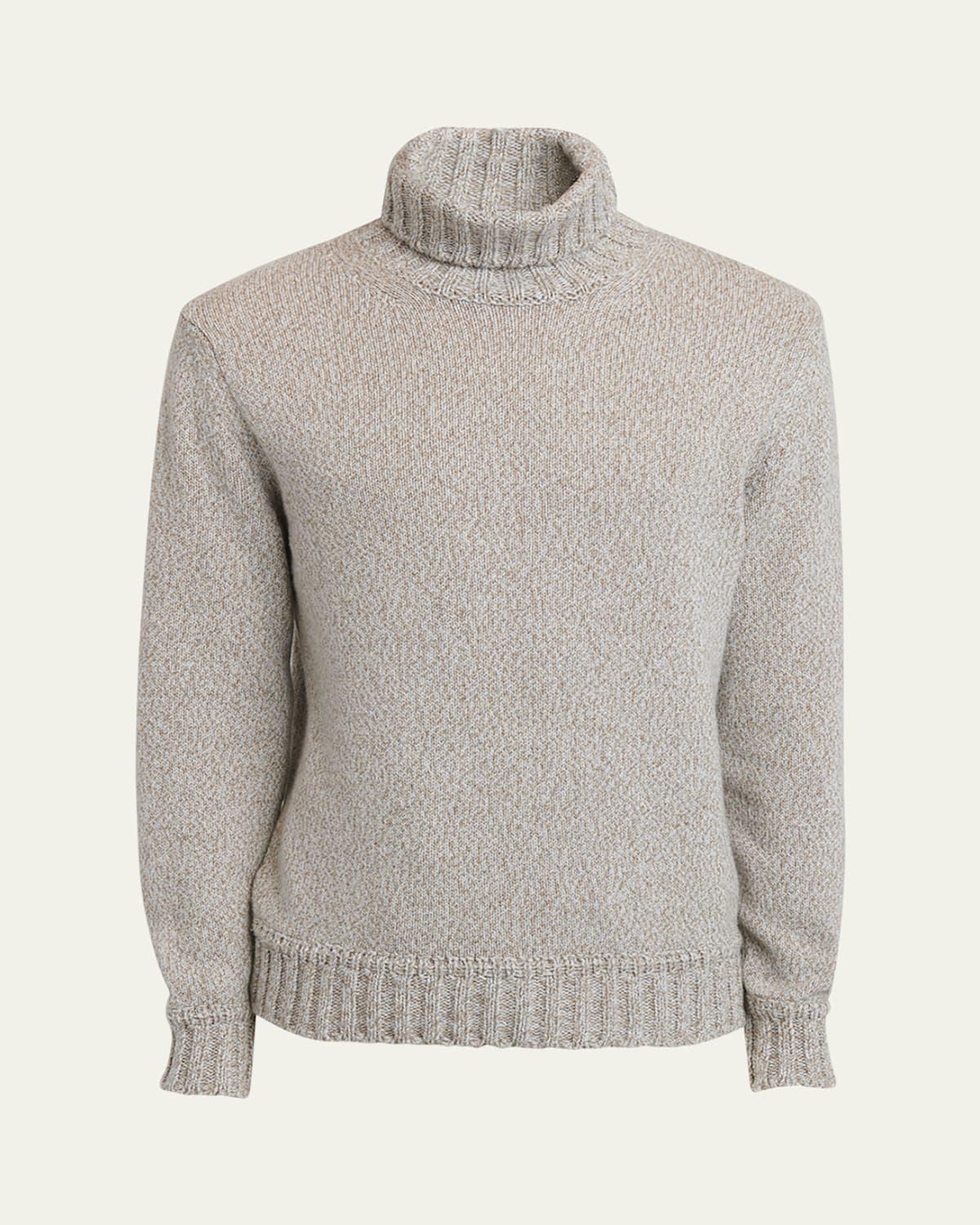 Mens Mouline Oasi Cashmere Turtleneck Sweater Product Image