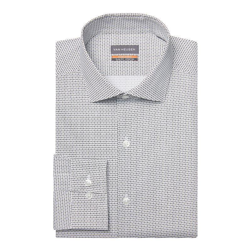 Mens Van Heusen Slim-Fit Stain Shield Spread-Collar Dress Shirt Product Image