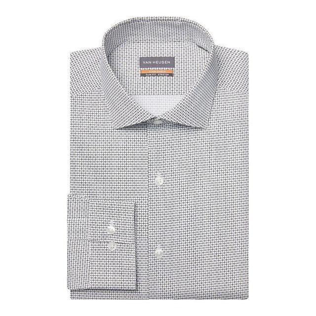 Mens Van Heusen Slim-Fit Stain Shield Spread-Collar Dress Shirt Product Image