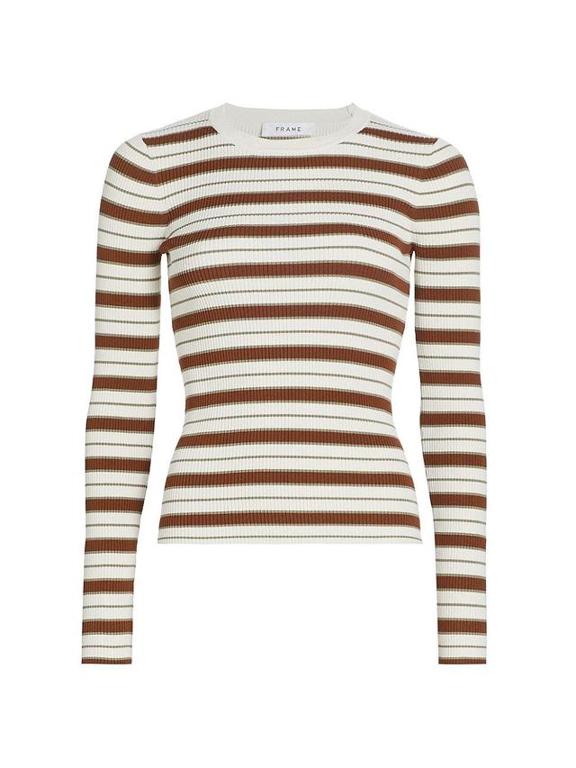 Frame Striped Ribbed Sweater Product Image