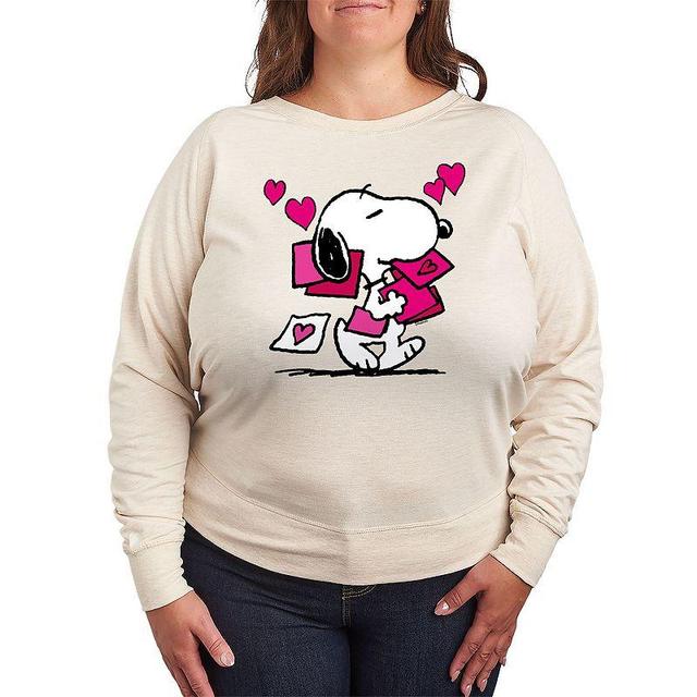 Plus Size Peanuts Snoopy Valentines Cards Graphic Tee, Womens Product Image