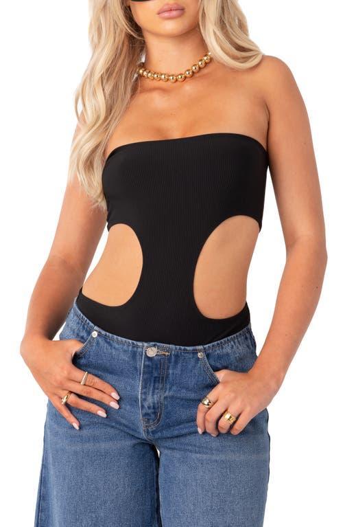 Edikted Womens Ribbed Bodysuit With Cut Out Top Product Image