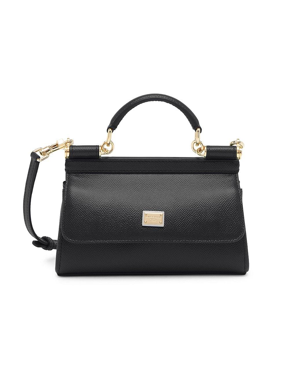 Dolce & Gabbana Small Sicily Bag in Dauphine Calfskin Product Image