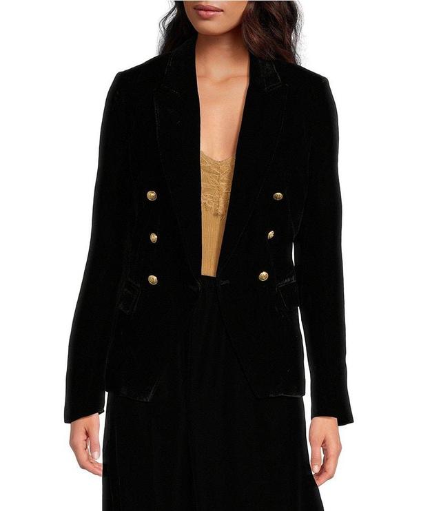 Sam Edelman Imogen Double Breasted Collared Long Sleeve Blazer Product Image