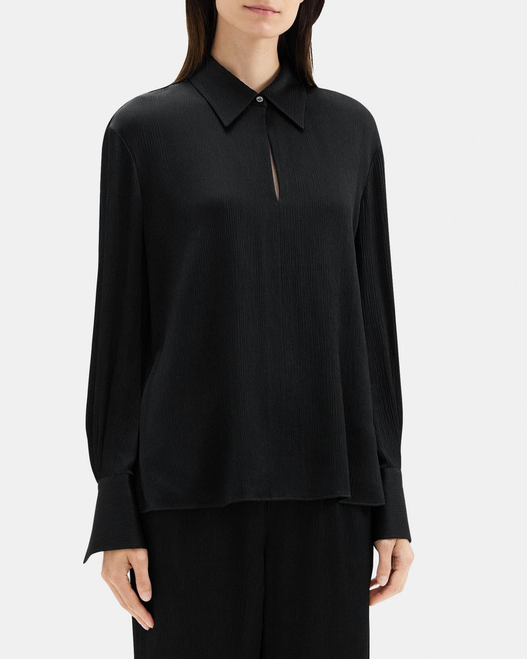 Popover Blouse in Crinkled Viscose Product Image