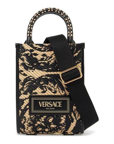 VERSACE Shoulder Bag Black Size - Calfskin Product Image