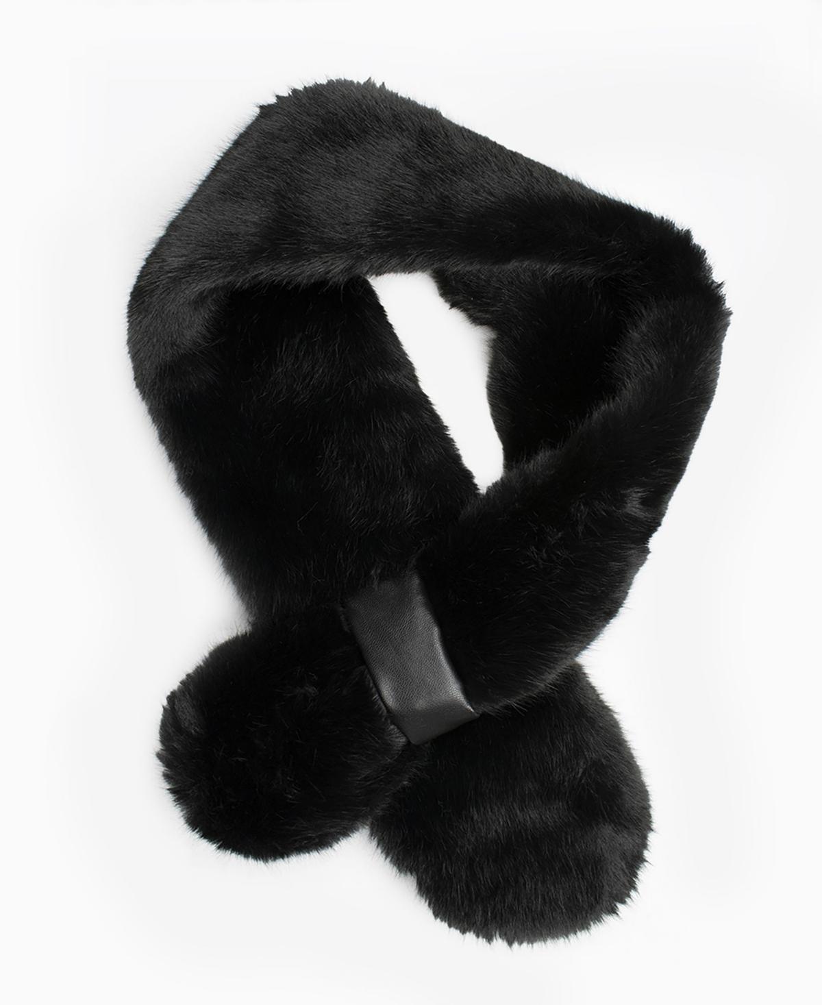 Marcus Adler Womens Faux Fur Pull-Through Collar Scarf Product Image