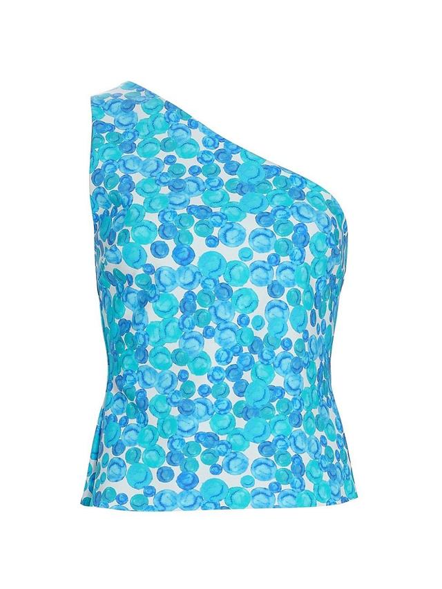 Womens Mauerlyn Printed Asymmetric Jersey Top Product Image