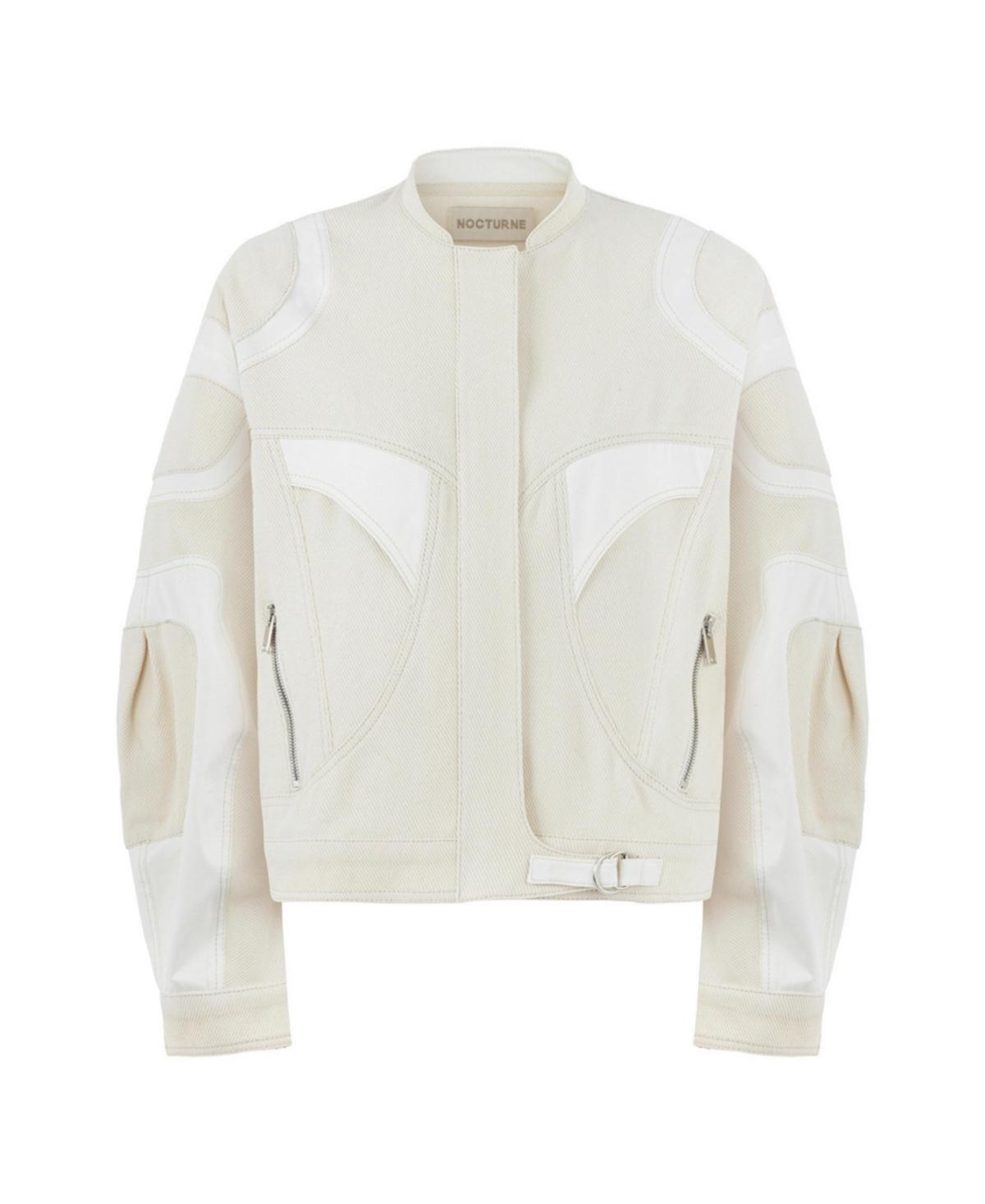 Womens Trimmed Bomber Jacket Product Image