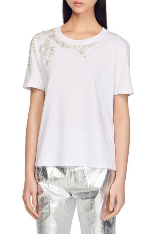 sandro Rhinestone T-Shirt Product Image