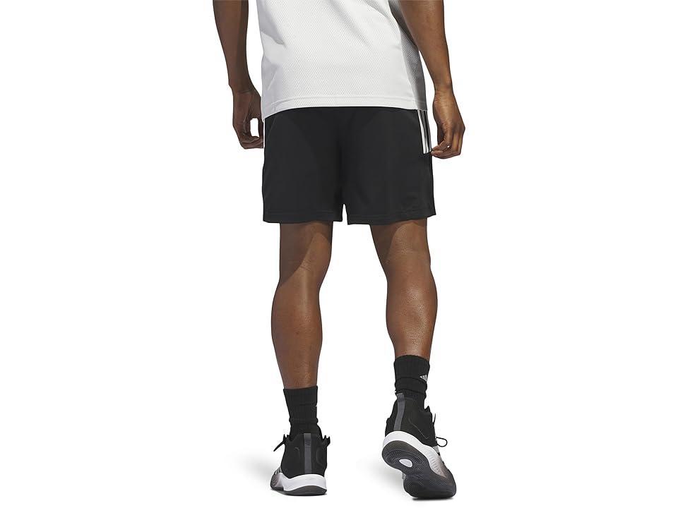 Mens adidas Legends 3-Stripes Basketball Shorts Med Grey Product Image