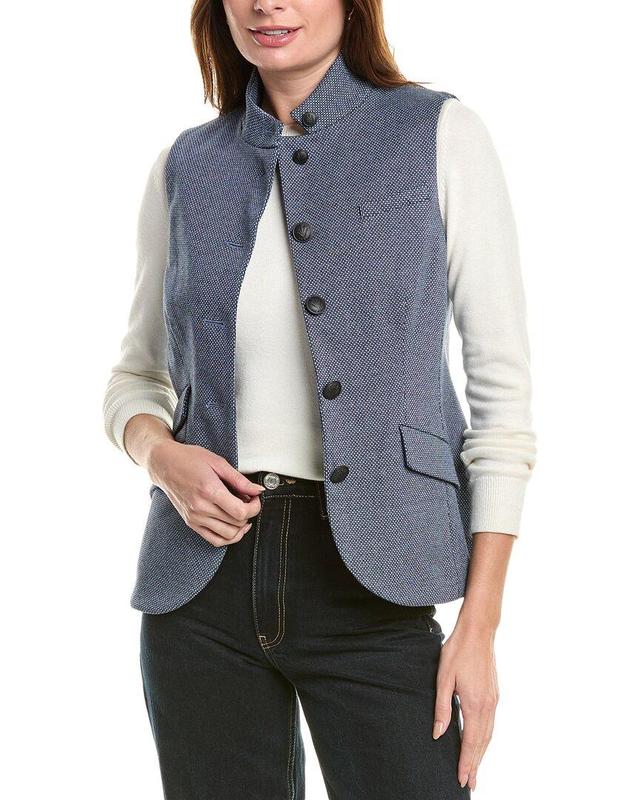 RAG & BONE Slade Jacquard Vest In Blue Product Image