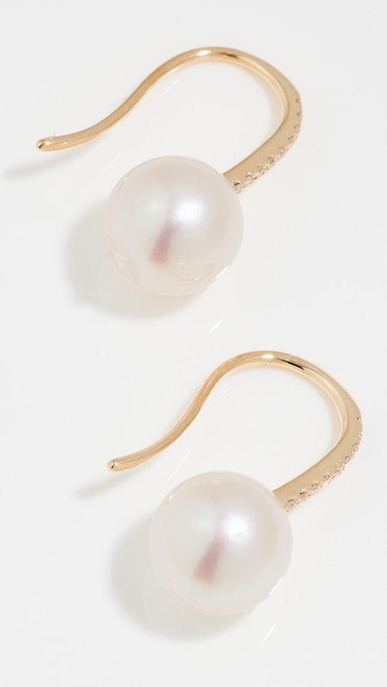 EF Collection Pearl Ball Drop Earrings | Shopbop Product Image