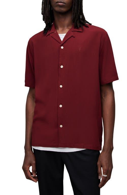 AllSaints Venice Relaxed Fit Short Sleeve Button-Up Camp Shirt Product Image