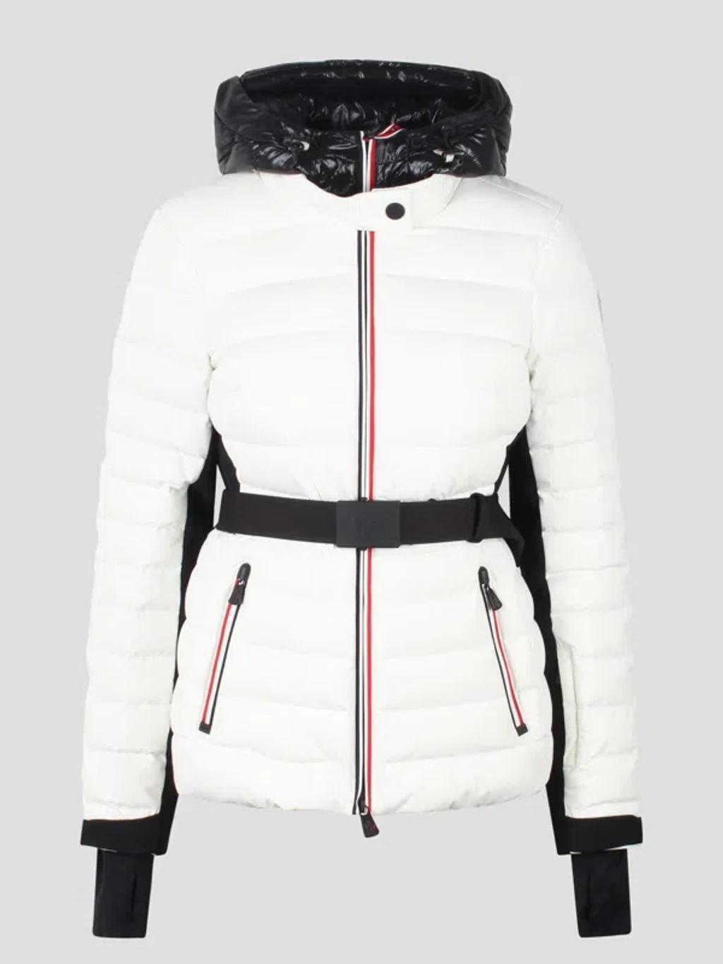 MONCLER Hooded Down Jacket In White Product Image