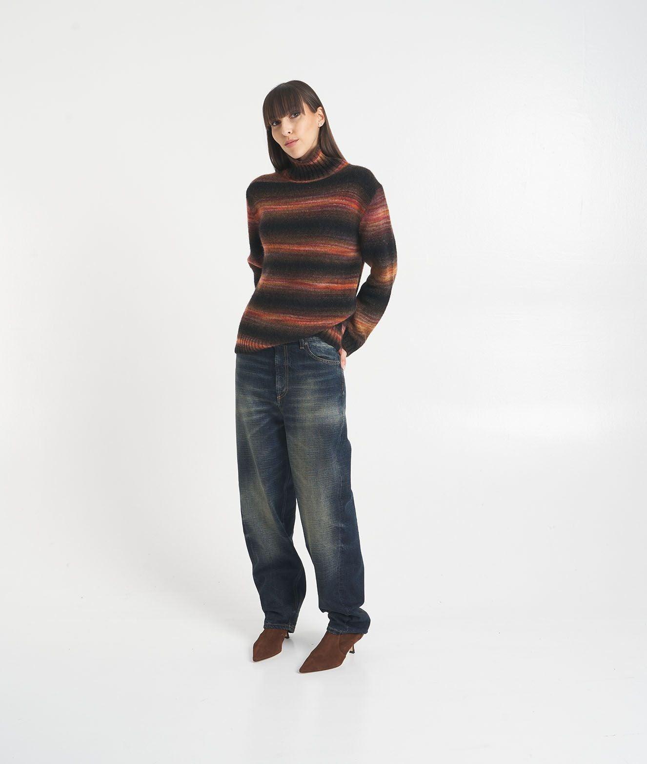 Turtleneck sweater in alpaca blend Product Image