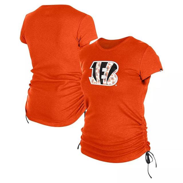 Womens New Era Cincinnati Bengals Ruched Side T-Shirt Product Image