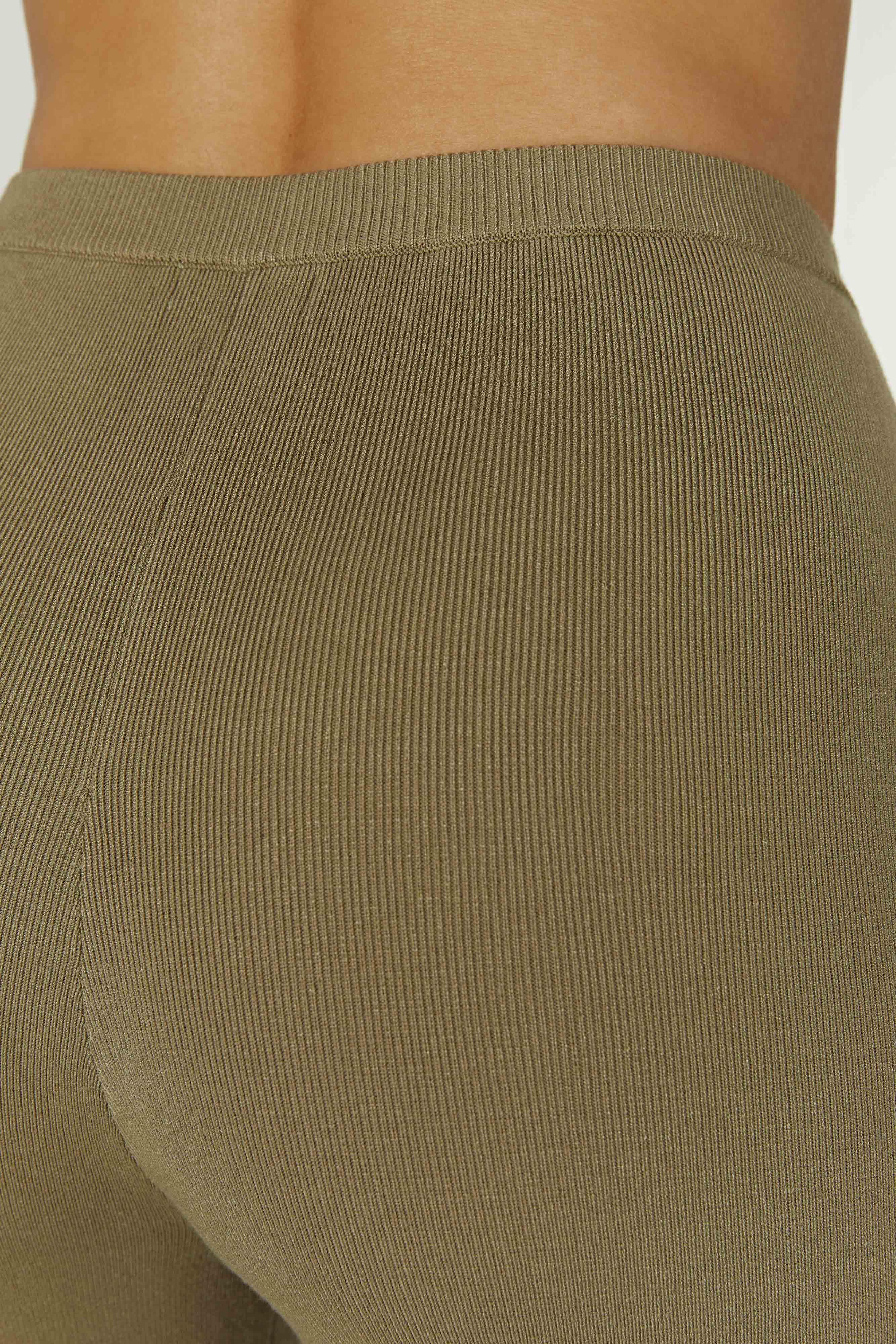 Rosetta Flare Knit Pants - Olive Product Image