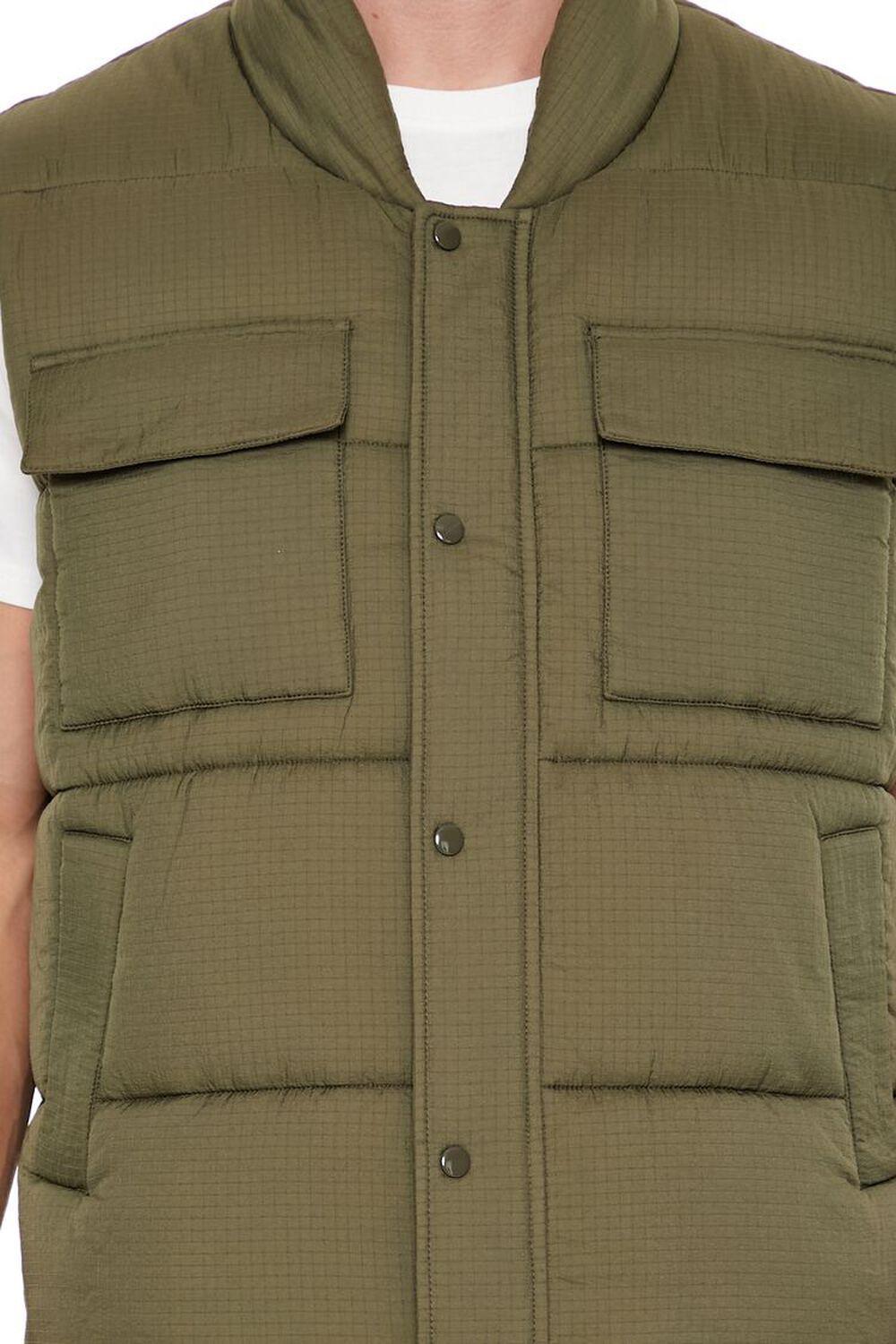 Utility Zip-Up Pocket Vest | Forever 21 Product Image